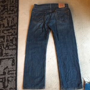 Mens levi blue 505 jeans regular